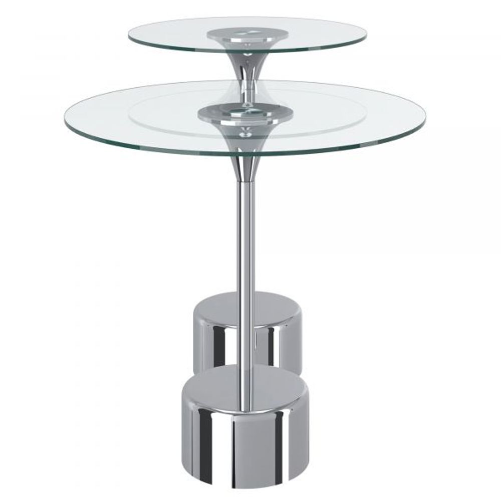 Tulip 2pc Accent Table in Chrome