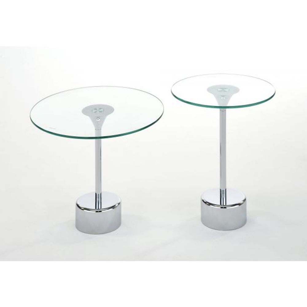 Tulip 2pc Accent Table in Chrome