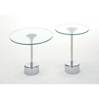 Tulip 2pc Accent Table in Chrome