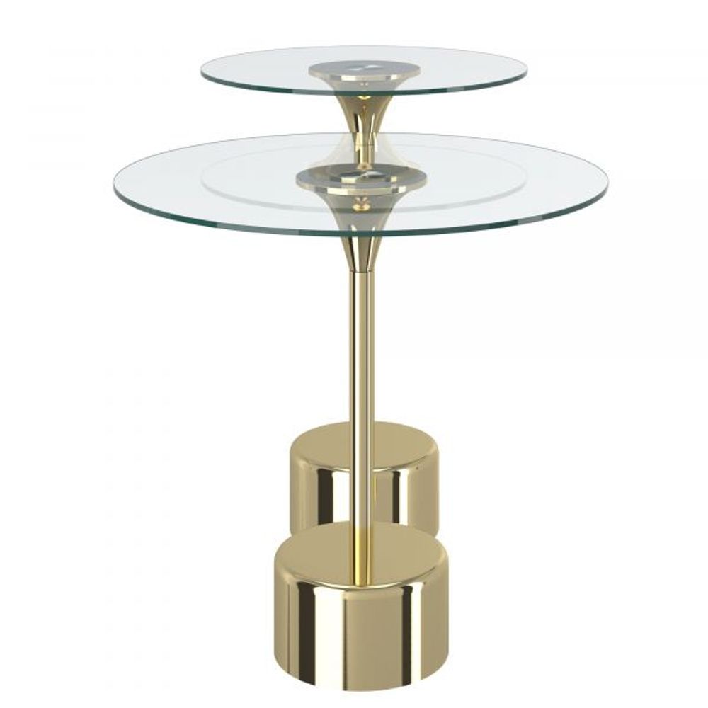 Tulip 2pc Accent Table in Gold