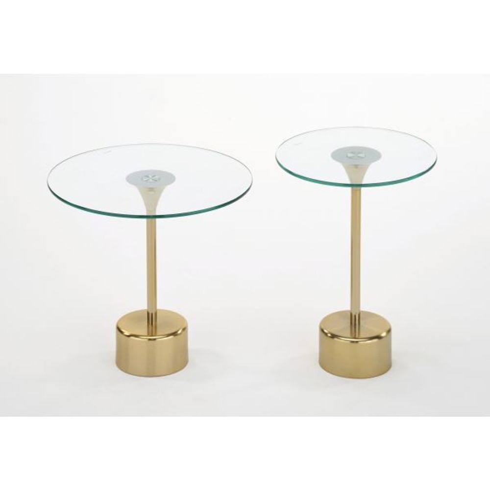 Tulip 2pc Accent Table in Gold