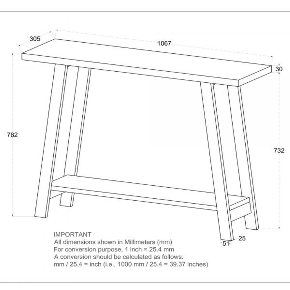 Volsa Console Table in Reclaimed