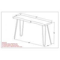 Nila Console/Desk in Light Grey