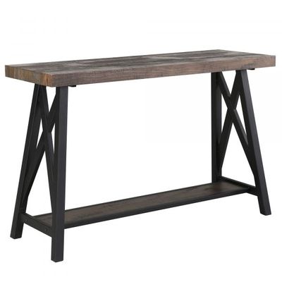 Langport Console Table in Rustic Oak