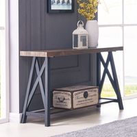 Langport Console Table in Rustic Oak