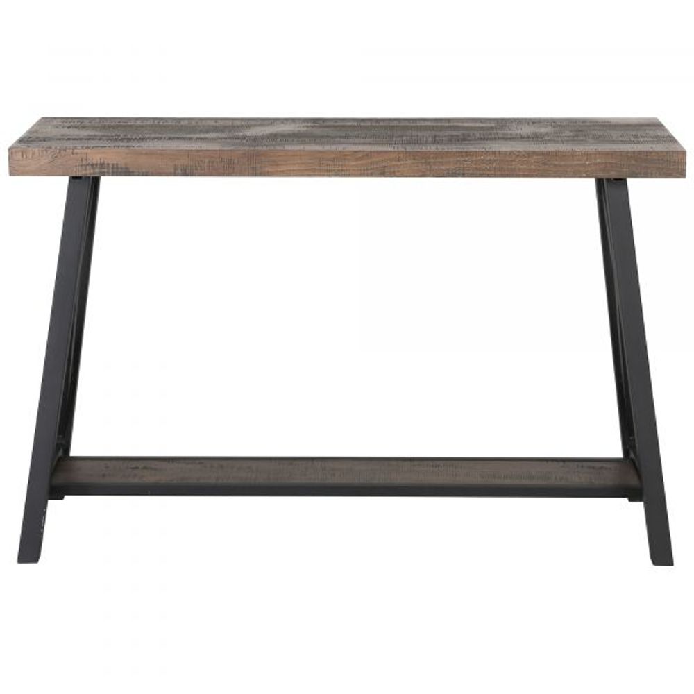 Langport Console Table in Rustic Oak