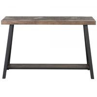 Langport Console Table in Rustic Oak