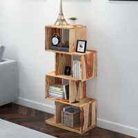 Idris Shelving Unit in Dark Sheesham