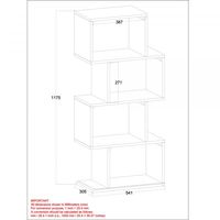 Idris Shelving Unit in Dark Sheesham