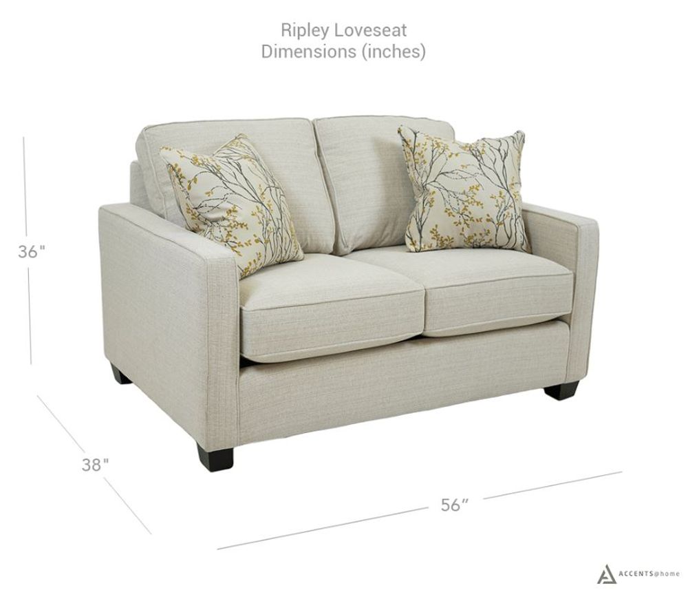 Ripley Loveseat - Bombshell Ivory