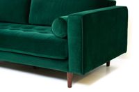 Robbie Velvet Sofa-Emerald Green