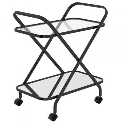 Oriso 2-Tier Bar Cart in Black