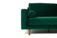 Robbie Velvet Sofa-Emerald Green