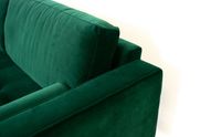 Robbie Velvet Sofa-Emerald Green