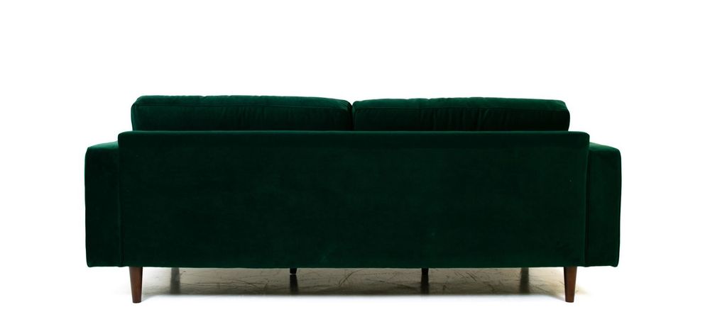 Robbie Velvet Sofa-Emerald Green