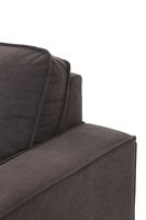 Alberto Left  Chaise Sectional With Storage Ottoman - Gray