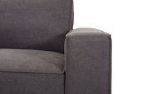 Alberto Left  Chaise Sectional With Storage Ottoman - Gray