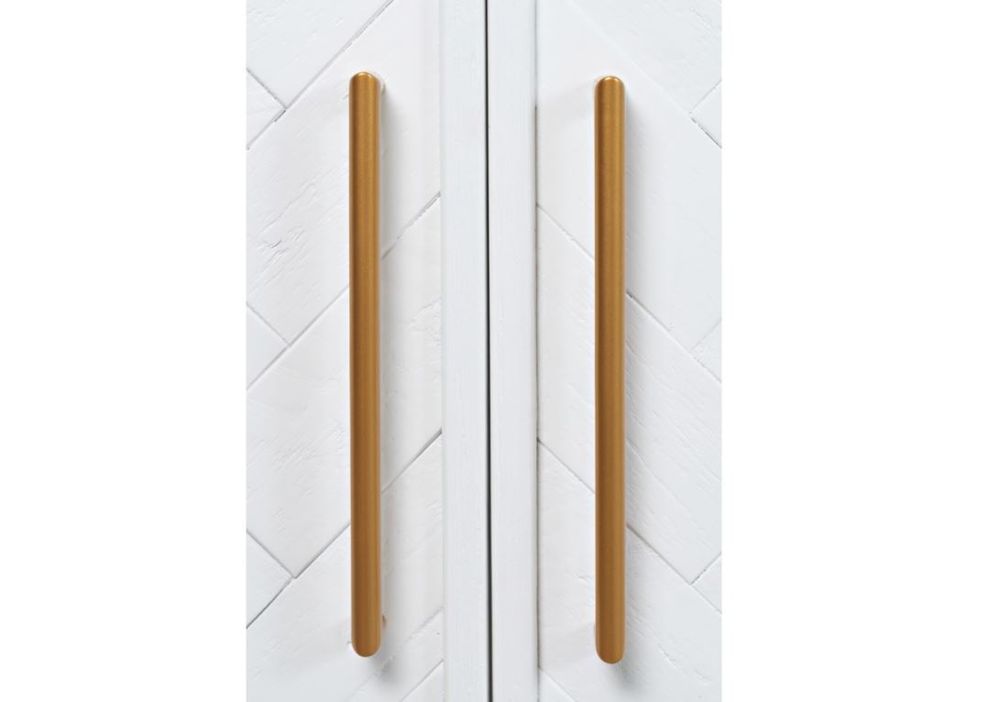 Gramercy 4 door accent cabinet white