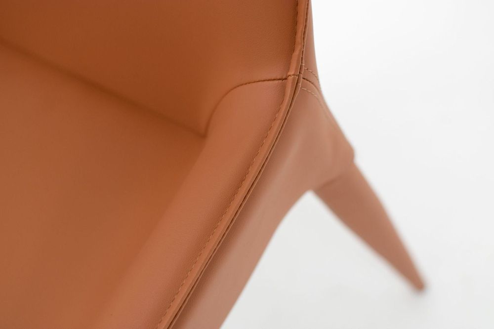 Tango Dining Chair-Orange/Brown