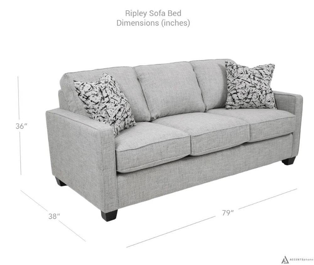 Ripley Sofa Bed - Victoria Grey - Made In Canada