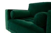 Robbie Velvet Chair-Emerald Green