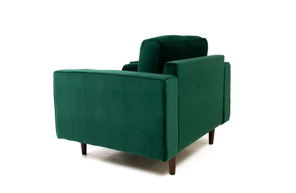 Robbie Velvet Chair-Emerald Green