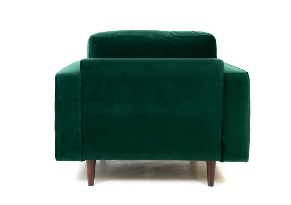 Robbie Velvet Chair-Emerald Green