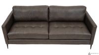 Vista Leather Sofa - Montana Charcoal