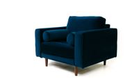 Robbie Velvet Chair-Midnight Blue