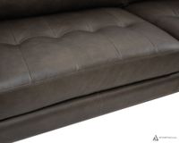 Vista Leather Loveseat -  Montana Charcoal
