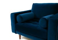 Robbie Velvet Chair-Midnight Blue