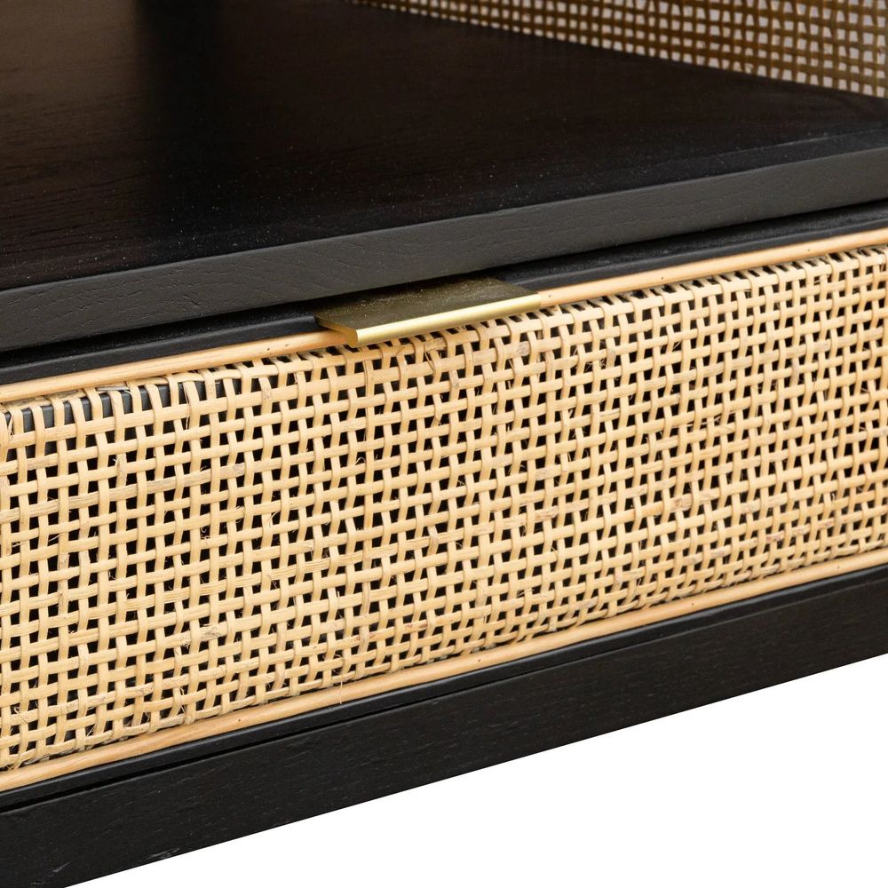 Rattan Coffee Table - Ebony