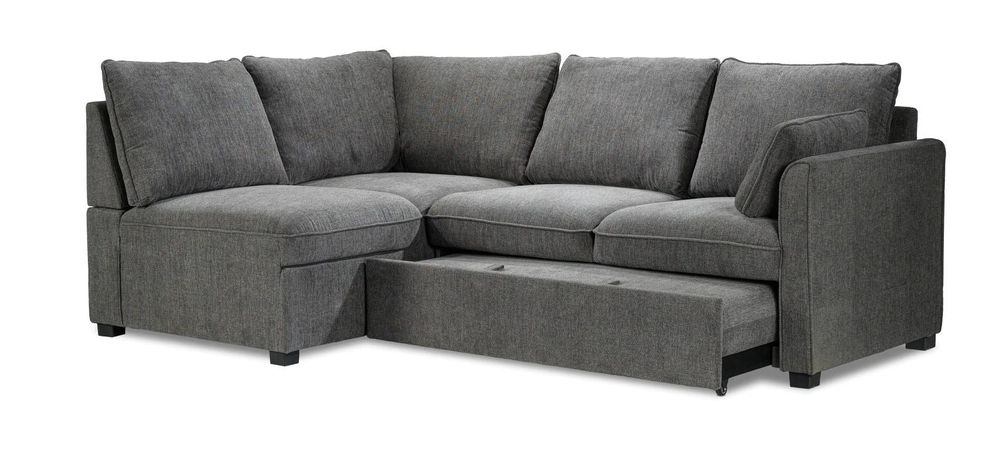 Portland Pull Out Sleeper Sectional with ottoman