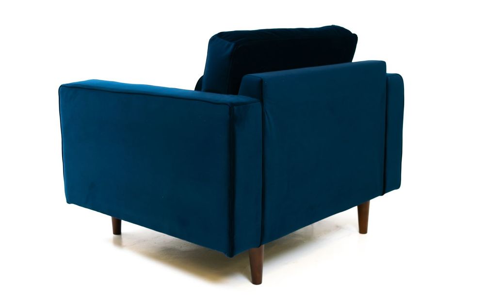 Robbie Velvet Chair-Midnight Blue