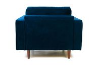 Robbie Velvet Chair-Midnight Blue