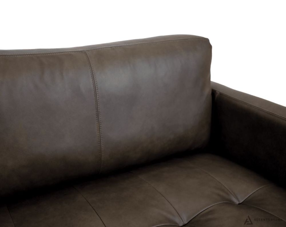 Vista Leather Sofa - Montana Charcoal