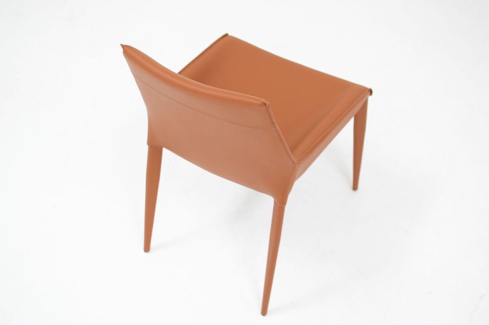 Tango Dining Chair-Orange/Brown