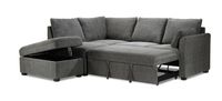 Portland Pull Out Sleeper Sectional with ottoman