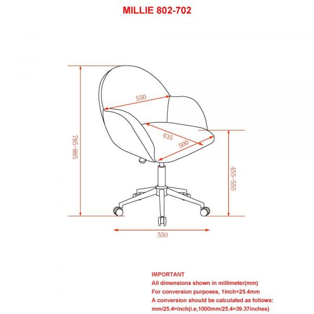 Millie Home Office Chair in