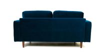 Robbie Velvet Loveseat-Midnight Blue