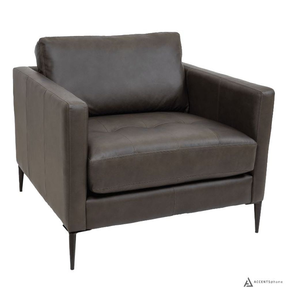 Vista Leather Chair - Montana Charcoal