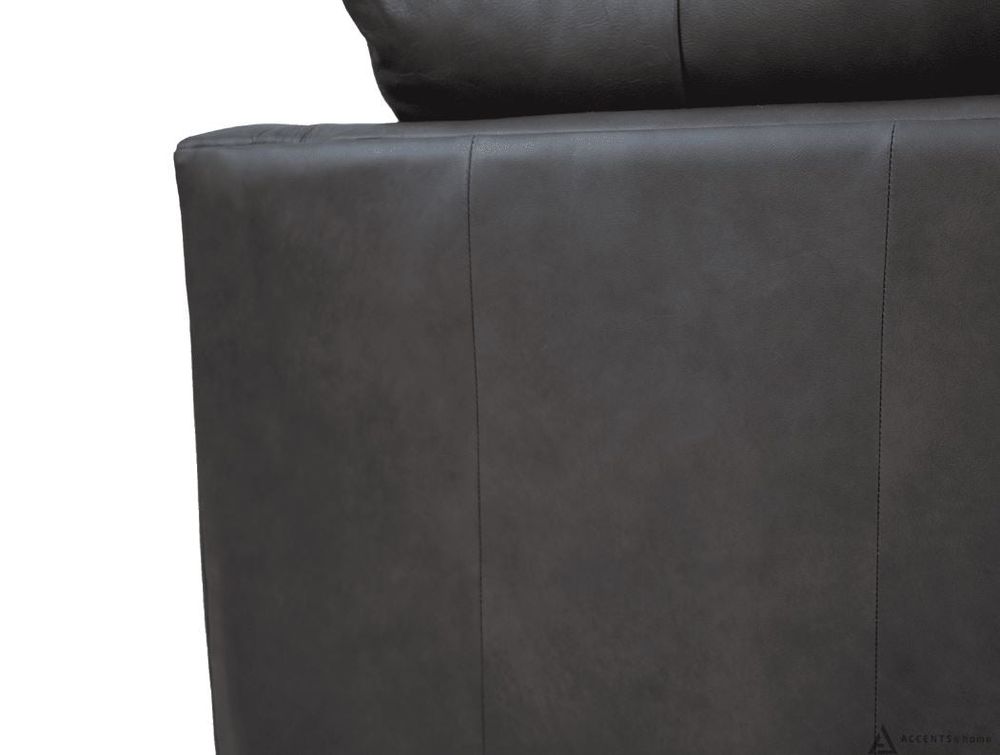 Vista Leather Loveseat -  Montana Charcoal