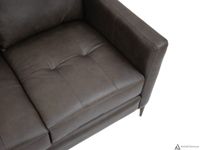 Vista Leather Loveseat -  Montana Charcoal