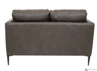 Vista Leather Loveseat -  Montana Charcoal