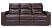 Otis Real leather Power Reclining Sofa - Chocolate