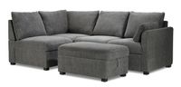 Portland Pull Out Sleeper Sectional with ottoman