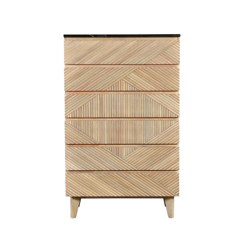 Bamboo Six Drawer Chest