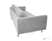 Abby Fabric Sofa With Black Metal Legs