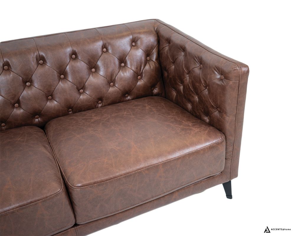 Arianna Faux Leather Loveseat