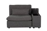 Morgan Modular Sectional Reversible Arm Chair with Console